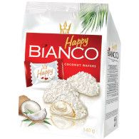 Suš. Happy Bianco Coconut Wafers 140g 1
