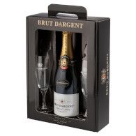 Sekt Darget brut Chardonnay 0,75l + 2skla XSZ