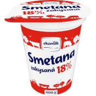Smetana zakysaná 18% 400g Ekomilk XT
