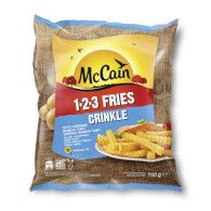 Hranolky 123 Fries crinkle 750g MC