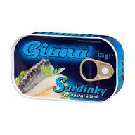 Sardinky vl.šťáva Giana 125g