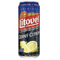 Litovel černý citron nealko 0,5l P