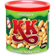 Arašídy nesolené pražené KK 200g P