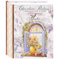 Čok. kniha okno fialové 85g