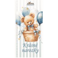Čok. Krásné narozky, medvídek modrý 100g
