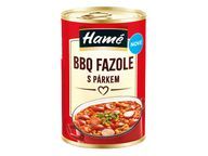 Fazole BBQ s párkem 400g P HAM
