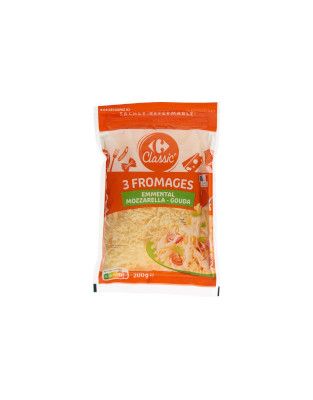 Tři druhy mozz/ement/gouda strouh. 200g XC