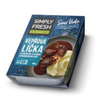 Líčka vepř.+ zel. koř. + kaše br. 400g Simply Fresh