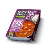 Kari kuřecí červ.+ rýže jas. 400g Simply Fresh