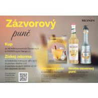 Set Monin zázvorový punč (2x zázvor 0,7l + pyre mango 1l)