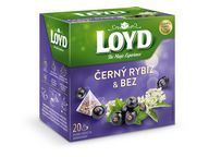 Čaj Loyd pyramida Černý rybíz/Bez 40g