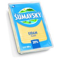 Eidam Šumavský plátky 20% 100g PDT 1